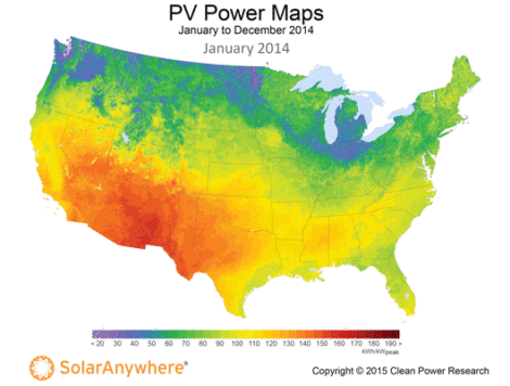 2014 solar resource maps