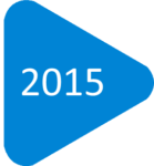 2015 in a blue triangle