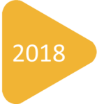 2018 in a yellow triangle