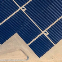 Image of large scale solar farm - A radical idea to get a high-renewable electric grid