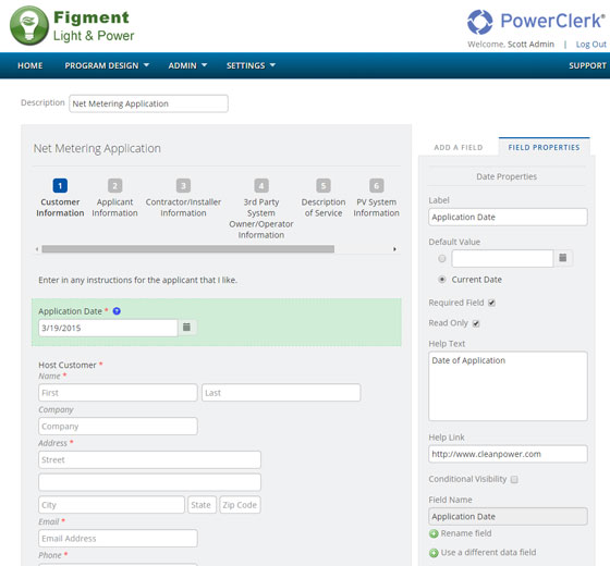 Configure Forms screenshot