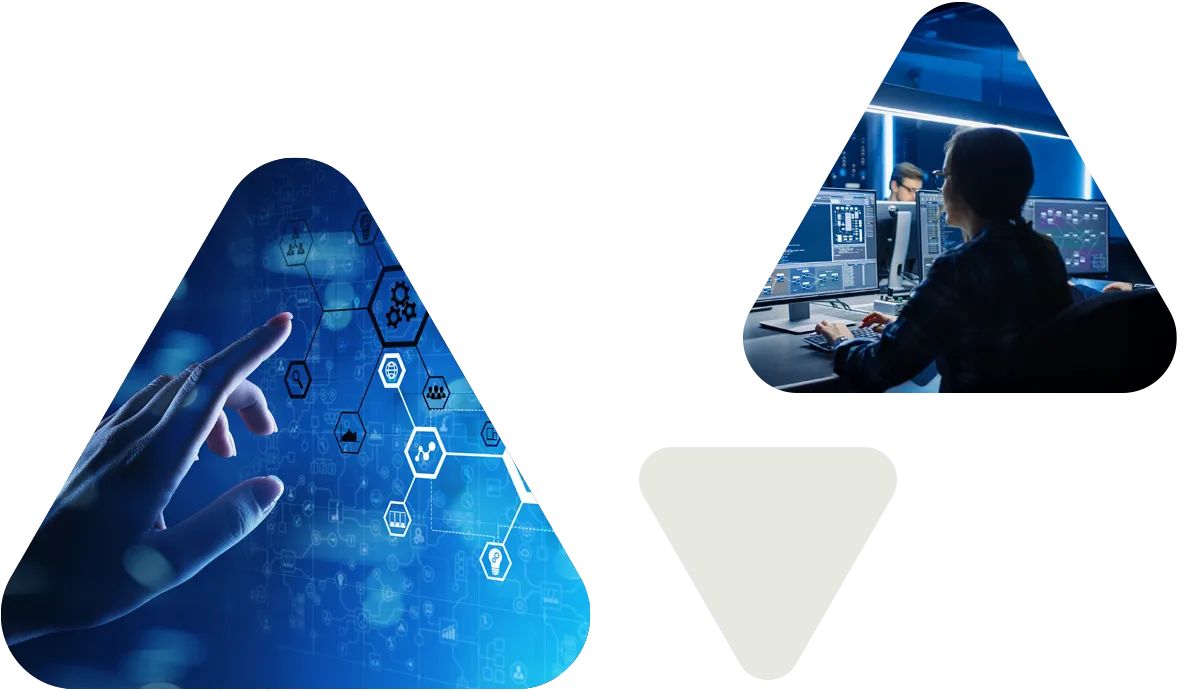 PowerClerk Intelligence Hero Triangles v1 Artificial intelligence programmers