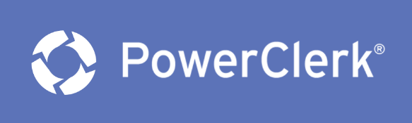 PowerClerk Logo - White on Blue