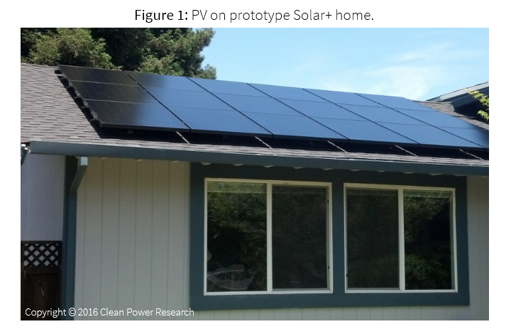 PV on prototype Solar+ home.