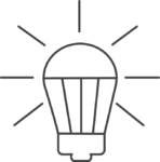 light bulb outline icon