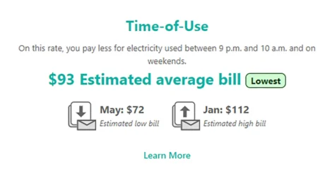 Rate comparison - illustrate lowest rate